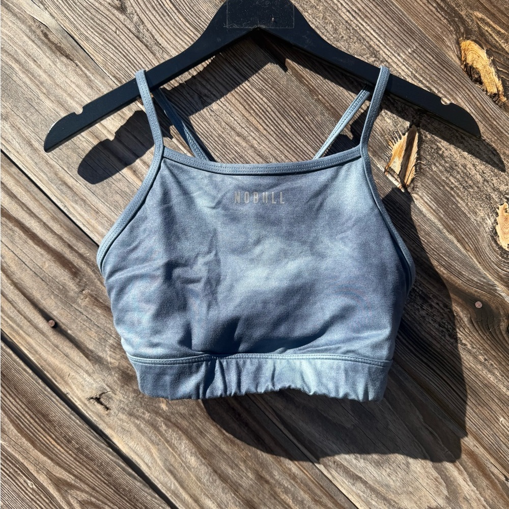 NoBull Tie-Dye Blue Sports Bra